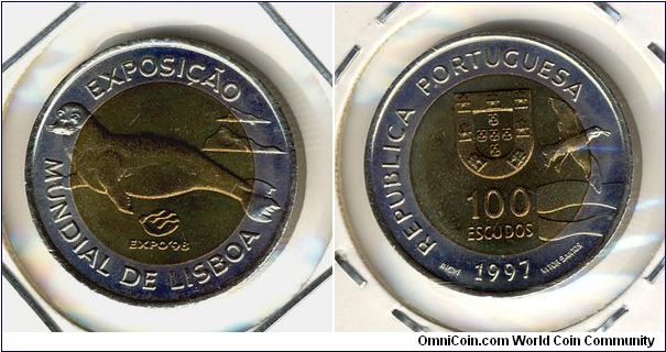 Portugal 100 escudos 1997 - Lisbon Expo