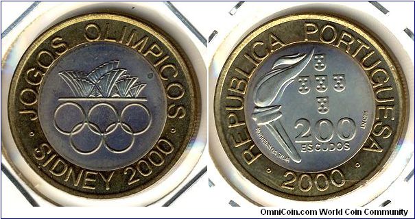 Portugal 200 escudos 2000 - Sydney Summer Olympics