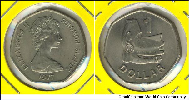 Solomon Islands 1 dollar 1977