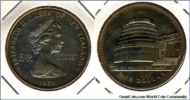 New Zealand 1 dollar 1978 - Silver Jubilee of Coronation