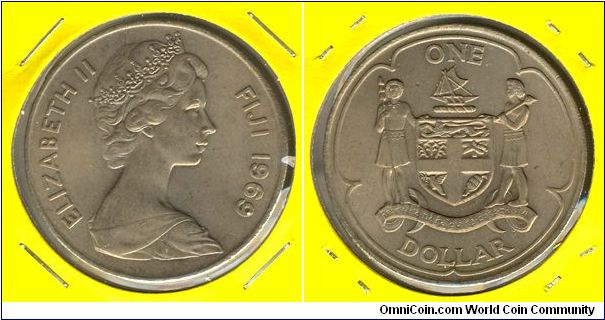 Fiji 1 dollar 1969