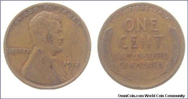 1913-D Lincoln cent