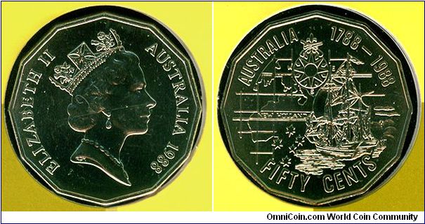 Australia 50 cents 1988 - Bicentenary