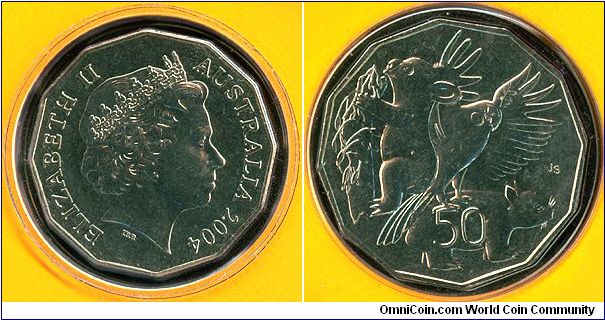 Australia 50 cents 2004 - Winning Design