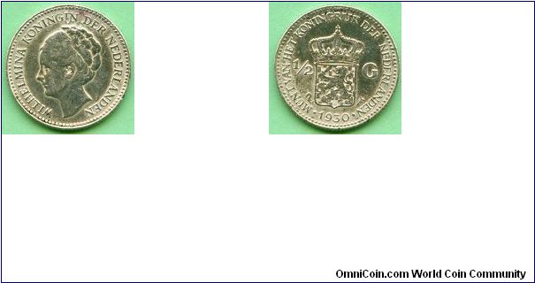 Km#160 1/2 Gulden 1930