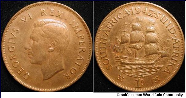 1 Penny
Bronze
George VI