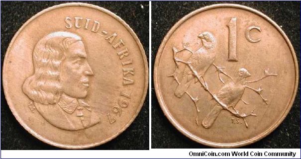 1 Cent
Bronze
Afrikaans