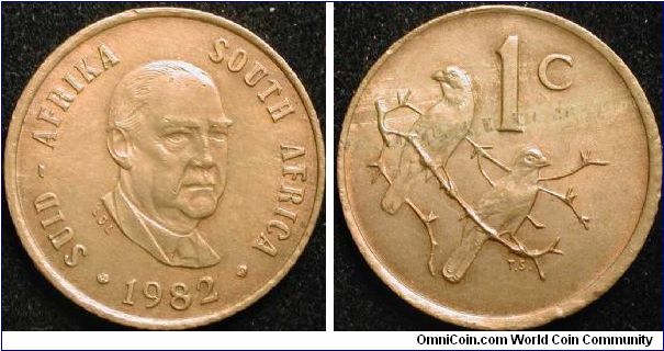 1 Cent 
Bronze
Vorster