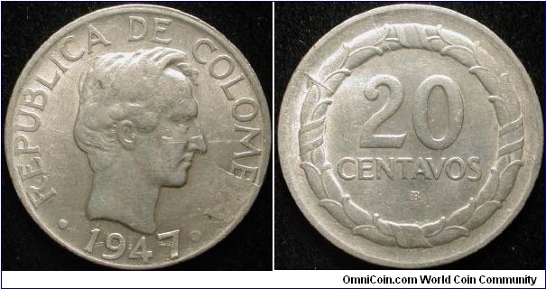 20 Centavos
Ag500 5g