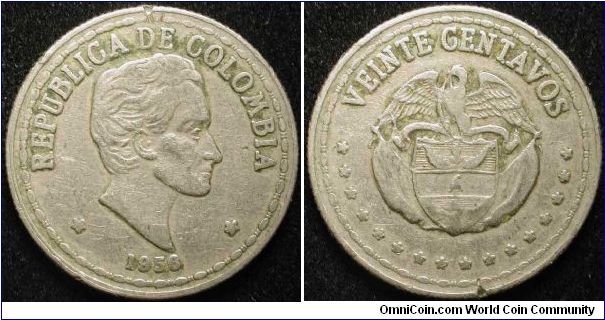 20 Centavos
Cu-Ni
small date