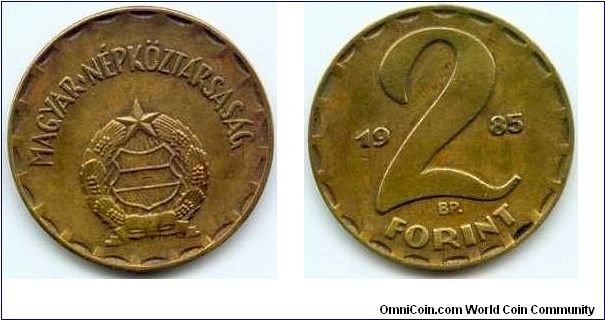 Hungary, 2 forint 1985.