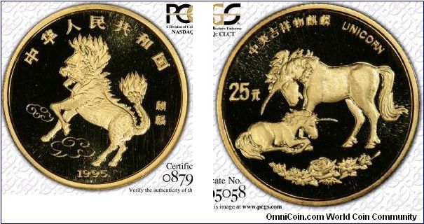 25Y Gold Unicorn Coin