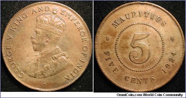 5 Cents
Bronze
George V