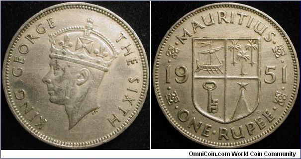 1 Rupee
Cu-Ni
George VI