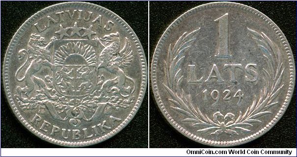 Latvia 1 lats 1924