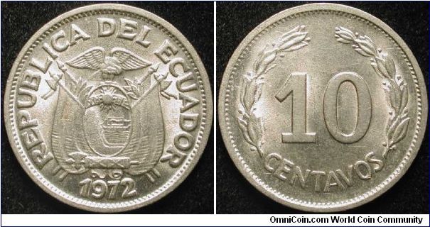 10 Centavos
Nickel clad steel
Variety #2