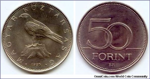 Hungary, 50 forint 1995.