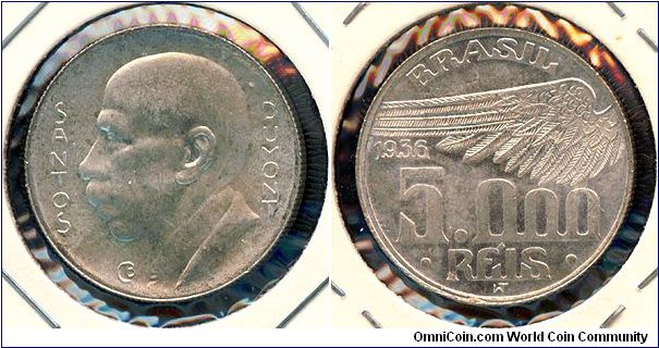 Brazil 5000 reis 1936