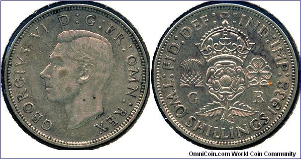 Great Britain 2 shillings 1938