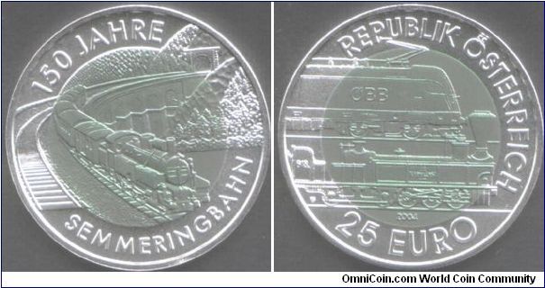 Niobium 25 euros 2004