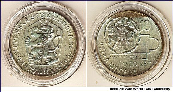 Czechoslovakia 10 korun 1966 - Great Moravia