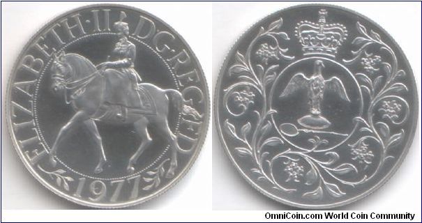 Silver proof of the Jubilee Crown