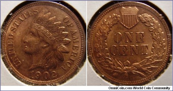 1902 Indian Cent RB weak strike