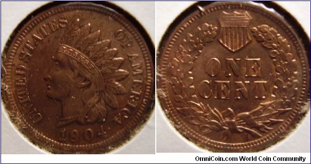 Indian Cent
Cleaned Reverse dig