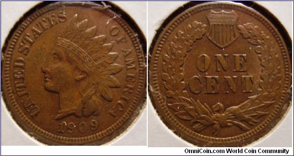 Indian Cent
small traces of red