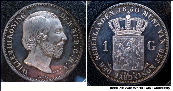 1 Gulden Proof. Mintage listed as single pieces.