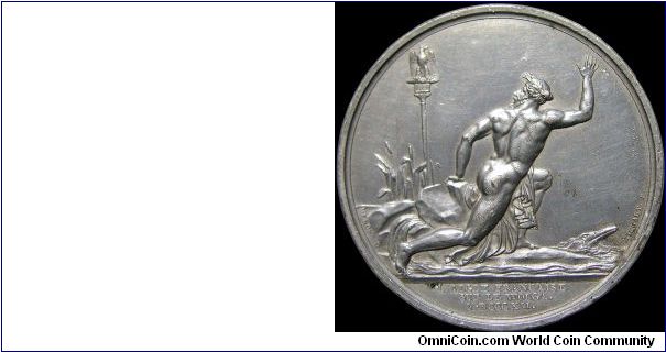 L'aigle française sur le Wolga, France.

A medal struck to commemorate the crossing of the Volga by the Grande Armee.                                                                                                                                                                                                                                                                                                                                                                                             