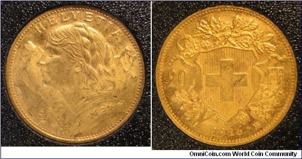 1926B 20 franc