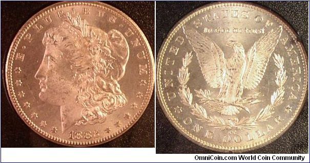 1882 Carson City GSA dollar  Color from camera shot not coin