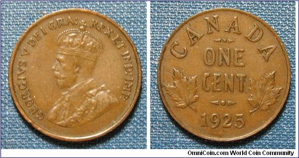 1925 Canada Cent