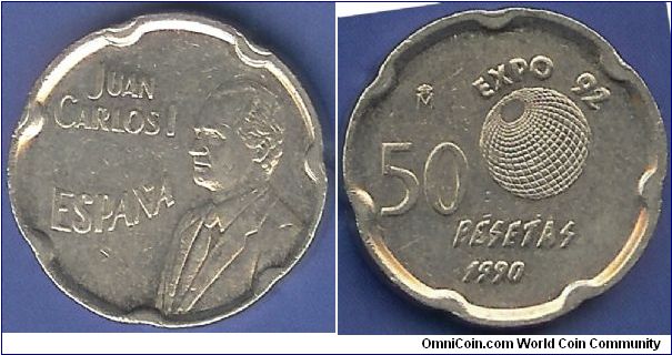 50 Pesetas
Expo 92