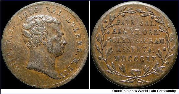 Couronnement de Guillaume Ier, Netherlands.

William I declared himself King of the United Kingdom of the Netherlands in reaction to the news that Napoleon had escaped from Elba.                                                                                                                                                                                                                                                                                                                                