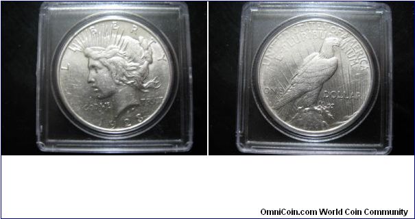 1923 D Peace Dollar