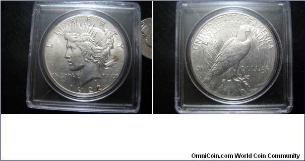 1922 S Peace Dollar