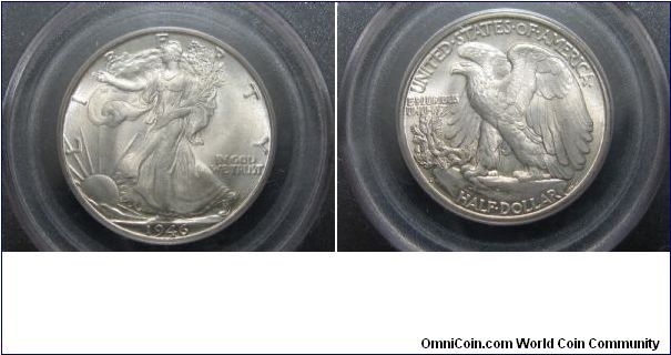 1946 D Walking Liberty Half Dollar - PCGS MS 66