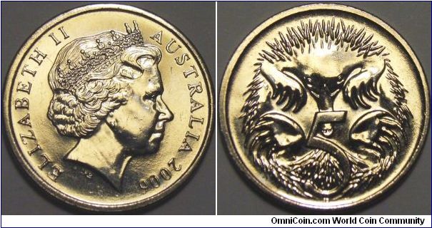 Australia 2006 5 cents.