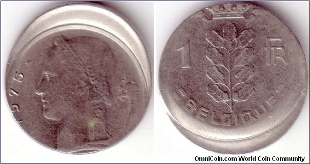 1 Franc 1975 French Legends - Offcenter