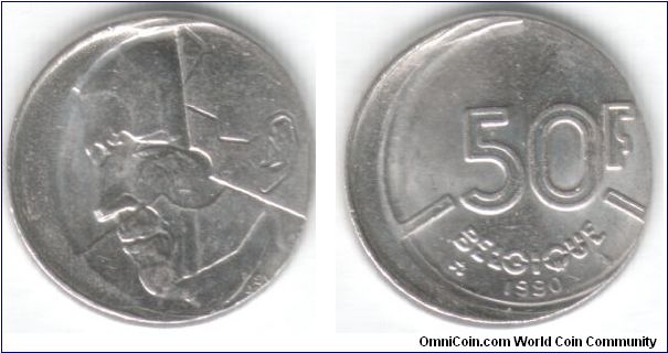 50 Francs 1990 French Legends - Offcenter