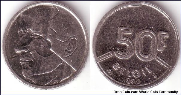 50 Francs 1992 Dutch Legends - Doublestruck in collar