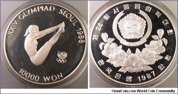 XXIV Olympiad Seoul 10000 won proof