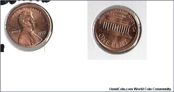 Lincoln Cent 
Off Center Strike