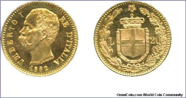 1882-R 20 Lire.