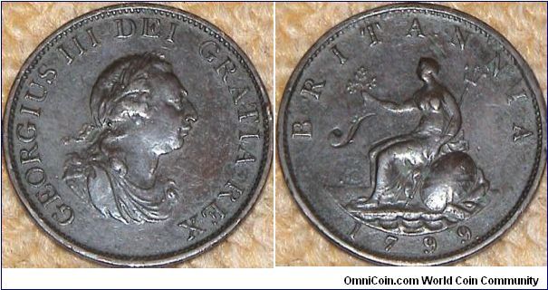 Half Penny. George III.