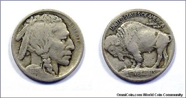 5 CENT. Buffalo

First Type

Nickel