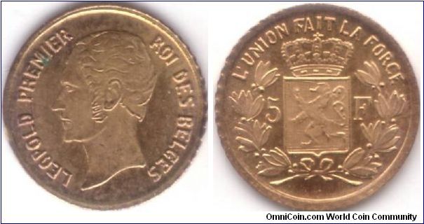 5 Francs (type 1849, ND) - Copy, Playmoney