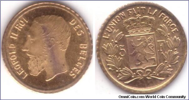 5 Francs (type 1865, ND) - Copy, Playmoney